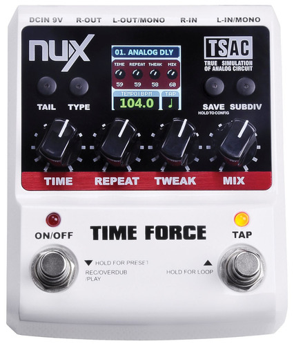 Nux Time Force Delay Looper  (infusiontienda)