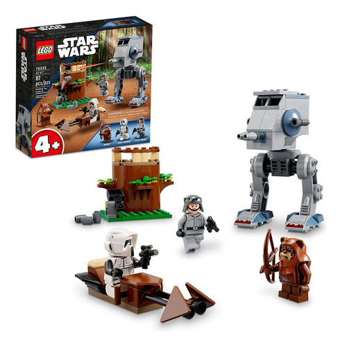 Lego Star Wars 75332 At-st Ewok Wicket Y Soldado Explorador