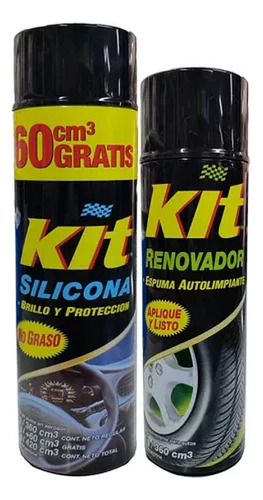 Pack Kit: Silicona 420 Cc + Renovador De Gomas 360 Cc