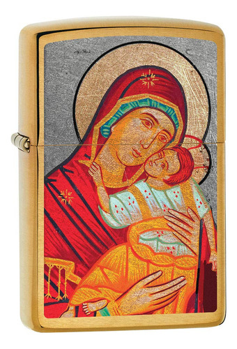 Zippo. Encendedor,  Virgen Maria Con El Niño Jesus