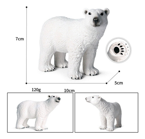 Zlj Figuras Animales Coleccionables Miniaturas Osos Polares