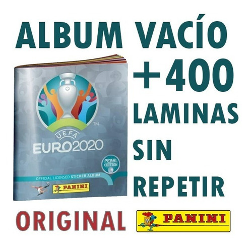 Euro 2020 Pearl Edition Panini Album Vacío + 400 Laminas 