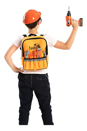 Joyin Juego De Herramientas 32 Piezas Con Mochila, Taladro