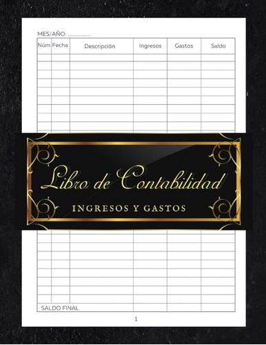 Libro: Libro De Contabilidad Ingresos Y Gastos: Cuaderno Con