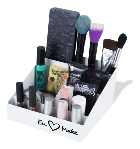 Organizador de brochas de maquillaje Eu Amo Make
