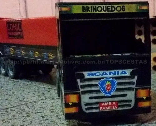 Caminhão De Brinquedo Grande Bi Trem Lona De Plástico - GL3 SHOP -  BRINQUEDOS