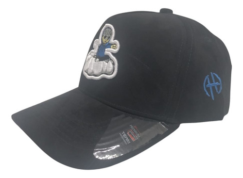 Gorra Snapback Gamuza Bordada Curva Ajustable Premium Fg Cap Junior H Ajustable