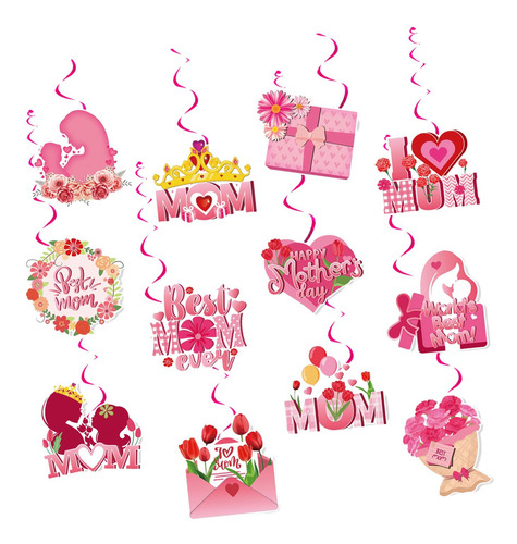 12 Piezas De Regalo Para El Día De La Madre, Decoración De