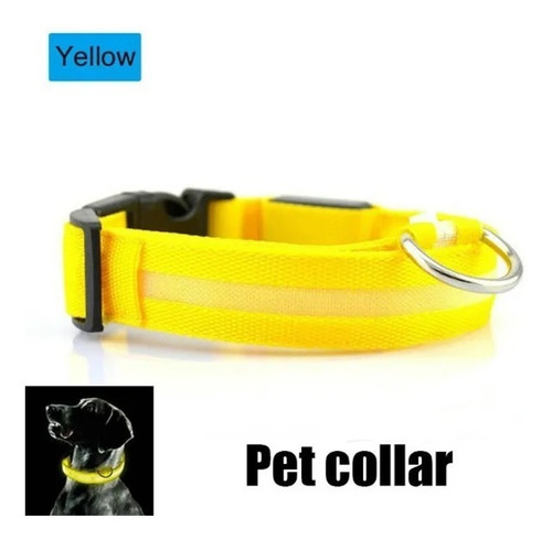 Para Mascota Perro Gato Arnés Led Luz Led Nylon 