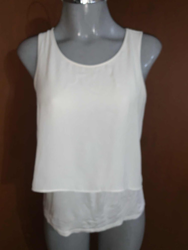 Ann Taylor Blusa Blanca Xs