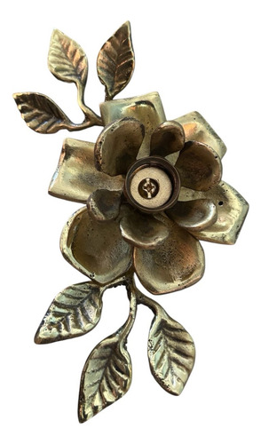 Flor Decorativa Bronce Dorado (Usado)