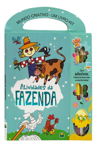 Mundo Criativo - Um Livro-kit: Atividades Da Fazenda, De Brijbasi., Vol. 1. Editorial Brasileitura, Capa Mole, Edição 1 Em Português, 2024