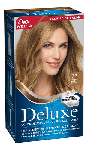 Wella Tinte Permanente Dama Deluxe 7.3 Rubio Dorado