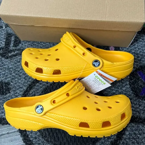 C R O C S Band 2.5 Sandalia Zueco Amarillo Dama Originales