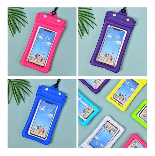 Kit 10 Capas Celular Á Prova D'água Flutuante Não Afunda