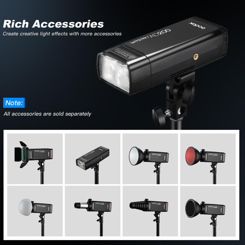 Luz Estroboscópica Flash Speedlite Godox Ad200, 200 W, Ttl,