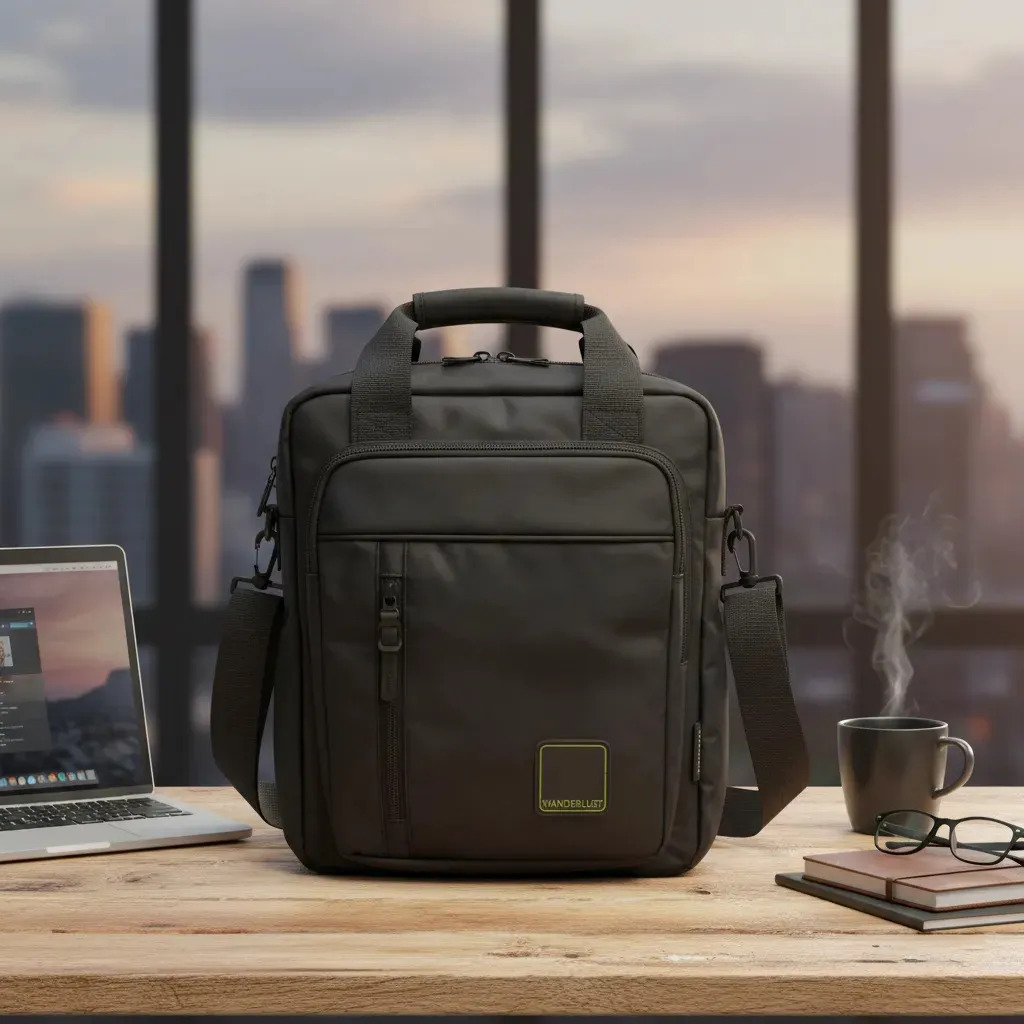 Morral Wanderlust Porta Notbook Tablet Impermeable Negro 13.5