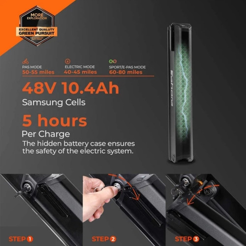Imagen 4 de 10 de Bicicleta Eléctrica Eahora Ebike 48v 350w Rin 27.5