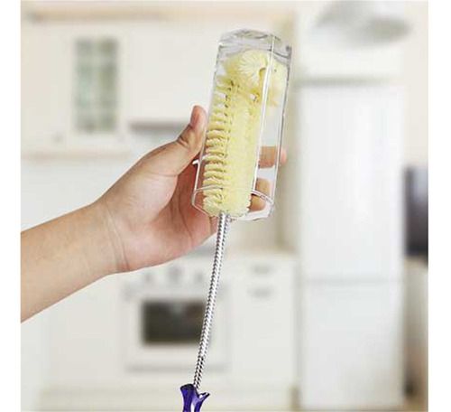 - Cepillo Flexible Para Limpiar Botellas Con Mango Largo, 2