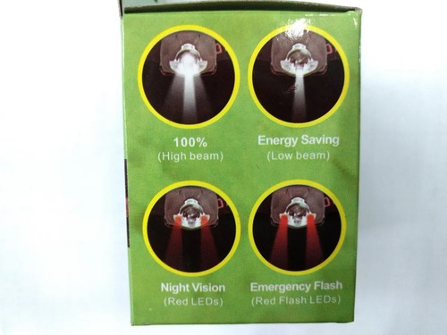 Imagen 6 de 9 de Linterna Táctica Minero Cabeza Vincha Militar C/ Led Rojo 3w