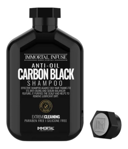 Shampoo Carbon Black - 500ml - Immortal Nyc