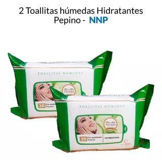 2 Toallitas Húmedas Hidratantes Pepino - Nnp