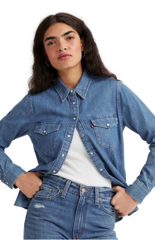 Camisa Mujer Iconic Western Azul Levis 16786-0017