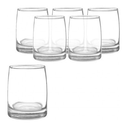 Set De Vasos X 6 Piezas Cristar Toledo Corto Set De Tk578