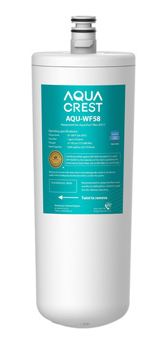Aquacrest Ap517 Filtro De Agua Para Debajo Del Fregadero, Re
