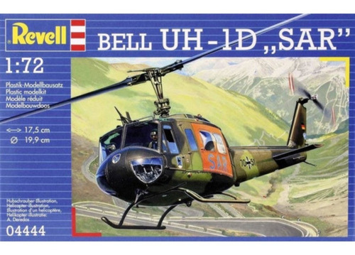 Maqueta Helicoptero Bell Uh 1d Sar Revell 4444 Escal 1/72