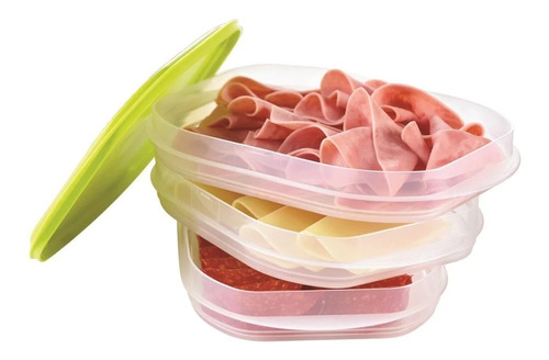 Fiambrera Apilable Tupperware®3 Piezas Encastrables 0% D Bpa