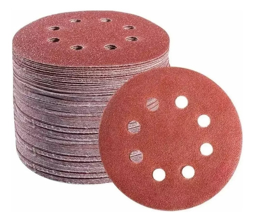 50 Lijas P/ Lijadoras 125mm Roto Orbital 5 Pulgadas Abrojo