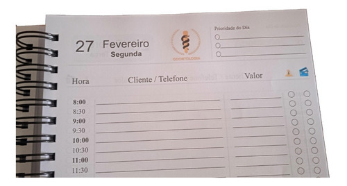 Imagem 5 de 7 de Agenda Clientes Dentista 2023 A4 Grande