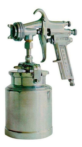Pistola Para Pintura Majam Para Compressor De Ar, 750 Ml Cor Verde