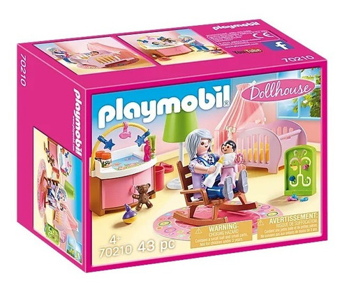 Figura Armable Playmobil Habitación Del Bebé 43 Piezas