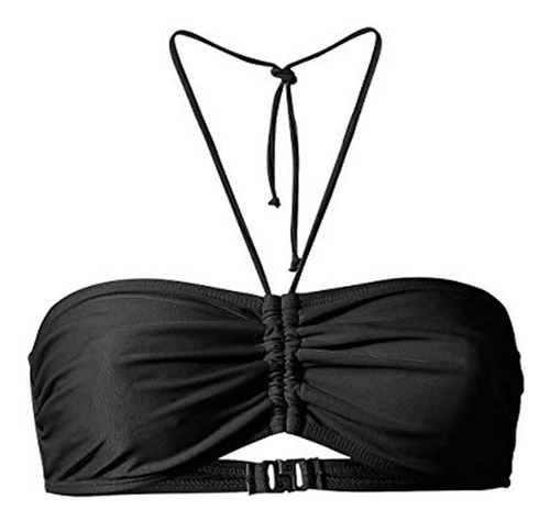 Traje De Baño G Para Mujer, Estilo Bandeau Bean, Liso, Mezcl