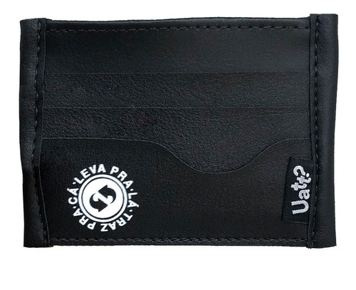 Carteira Masculina Slim Porta Cartão De Bolso Ícone - Uatt?