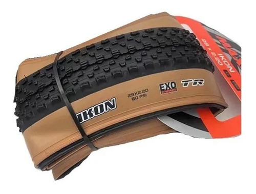 Pneu Maxxis Ikon 29 X 2.2 Tubeless Exo Tr 60tpi Faixa Marrom