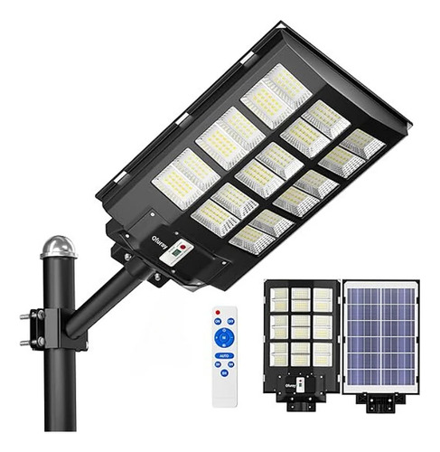 Lampara Solar 1800w Led Exteriores Patio Con Control Remoto