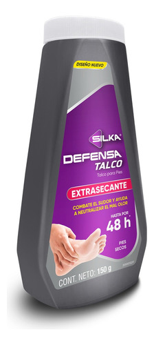 Talco Silka Medic Defensa Extra Secante Para Pies Secos 150g