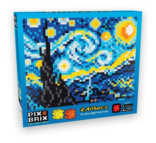 Starry Night Puzzle 45 X 34cm - Pix Brix  | Blasterchile