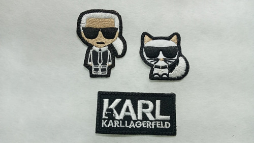 50 Parches Bordados De Karl Lager Feld Con Pegamento
