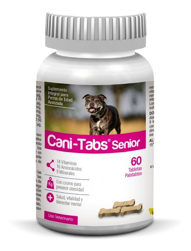Vitamina Para Perros Cani-tabs Daily Multi Senior X 60 Tab