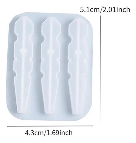 Pinza De Ropa De Silicona Molde De Los 6.6x8.3x1.3cm