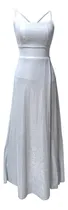 Comprar Vestido Largo Fiesta Glitter Brilloso Tajo Noche Elegante