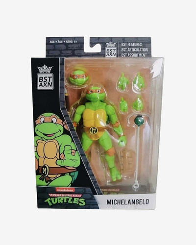 Figura Articulada Tortugas Ninja Michelangelo 5 