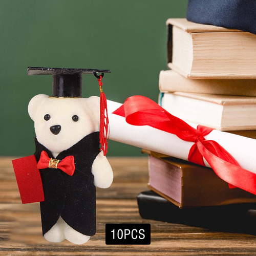 10 Uds. Oso Peluche Graduación, Decoración