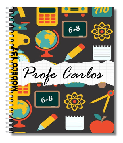 Libreta Francesa Personalizada Para Maestros School