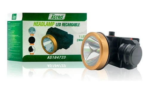 Linterna Minera Recargable Astro 2w 1led