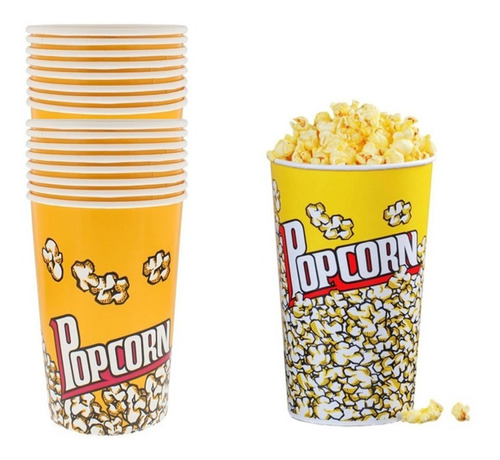 Vasos Grandes Para Cabritas Popcorn X 12